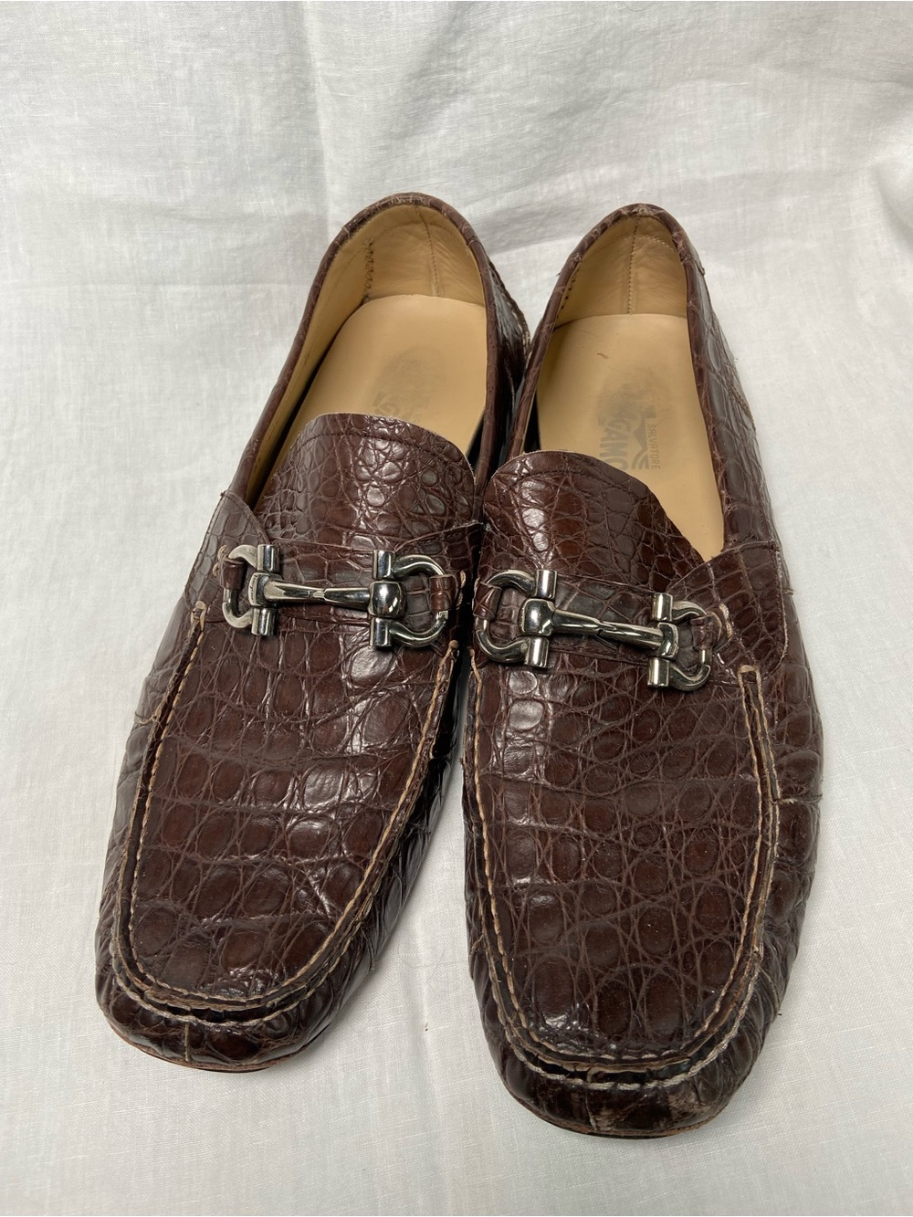 Salvatore Ferragamo Crocodile Leather Loafer Size 12 Shoes
